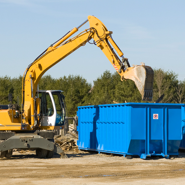 what size residential dumpster rentals are available in Jamestown VA